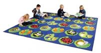 Back To Nature Bug Square Classroom Rugs