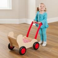 Childrens Wooden Pram Cart