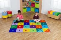 Rainbow Rectangular Alphabet Mat