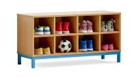 School Cloakroom Bench With Storage Compartments
