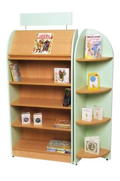 Tortuga Library Unit With End Display Unit