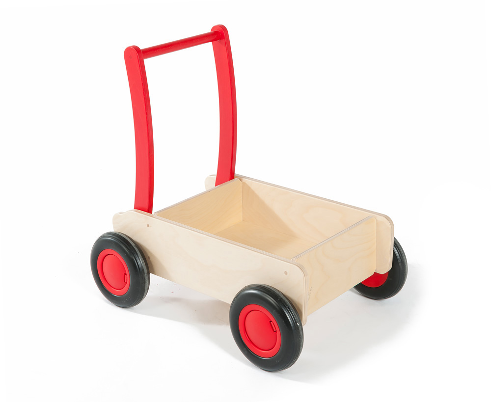 childrens wooden trolley cart