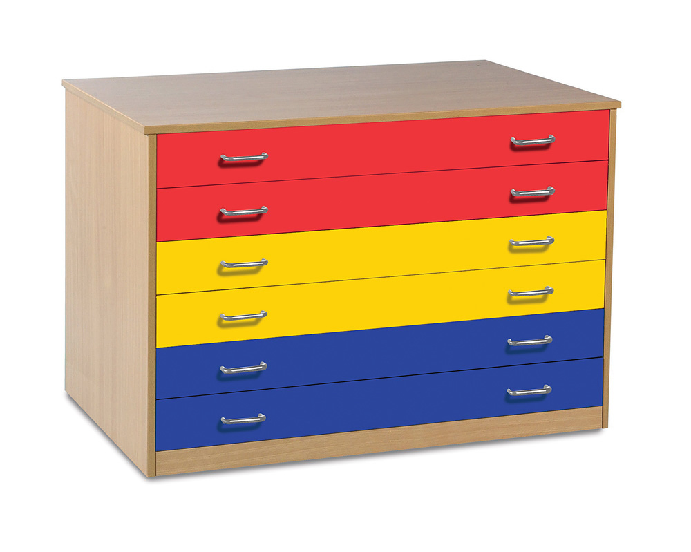 4 Drawer A1 Paper Storage Unit Early Learning Furniture