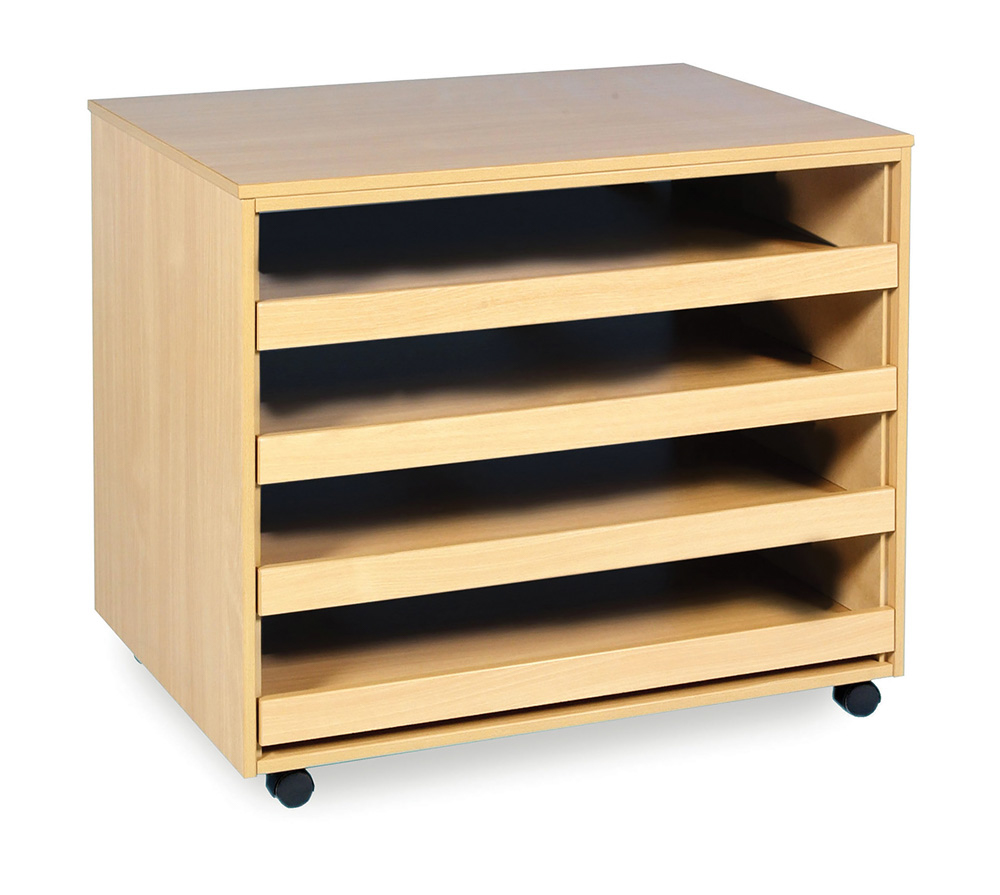 4 Drawer A1 Paper Storage Unit Early Learning Furniture