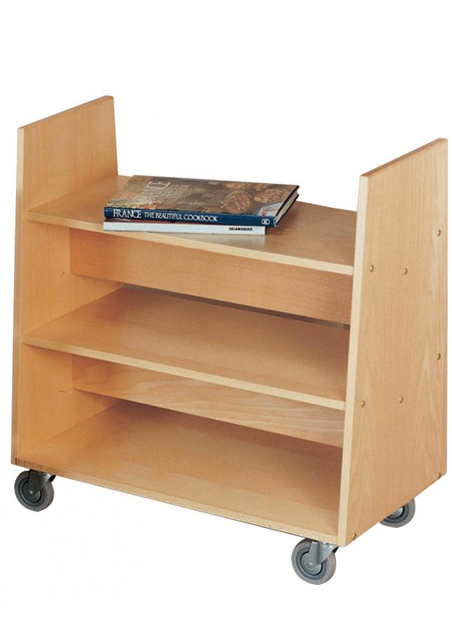 Book Trolley School Library Furniture Childrens Book Storage