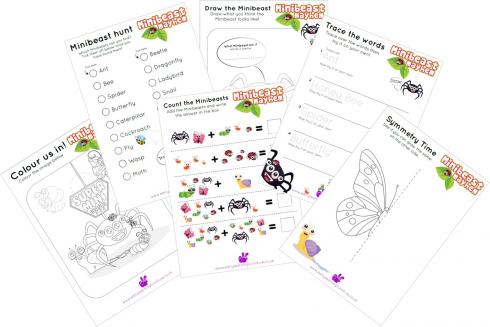 Minibeasts Printable Activities And Worksheets Free