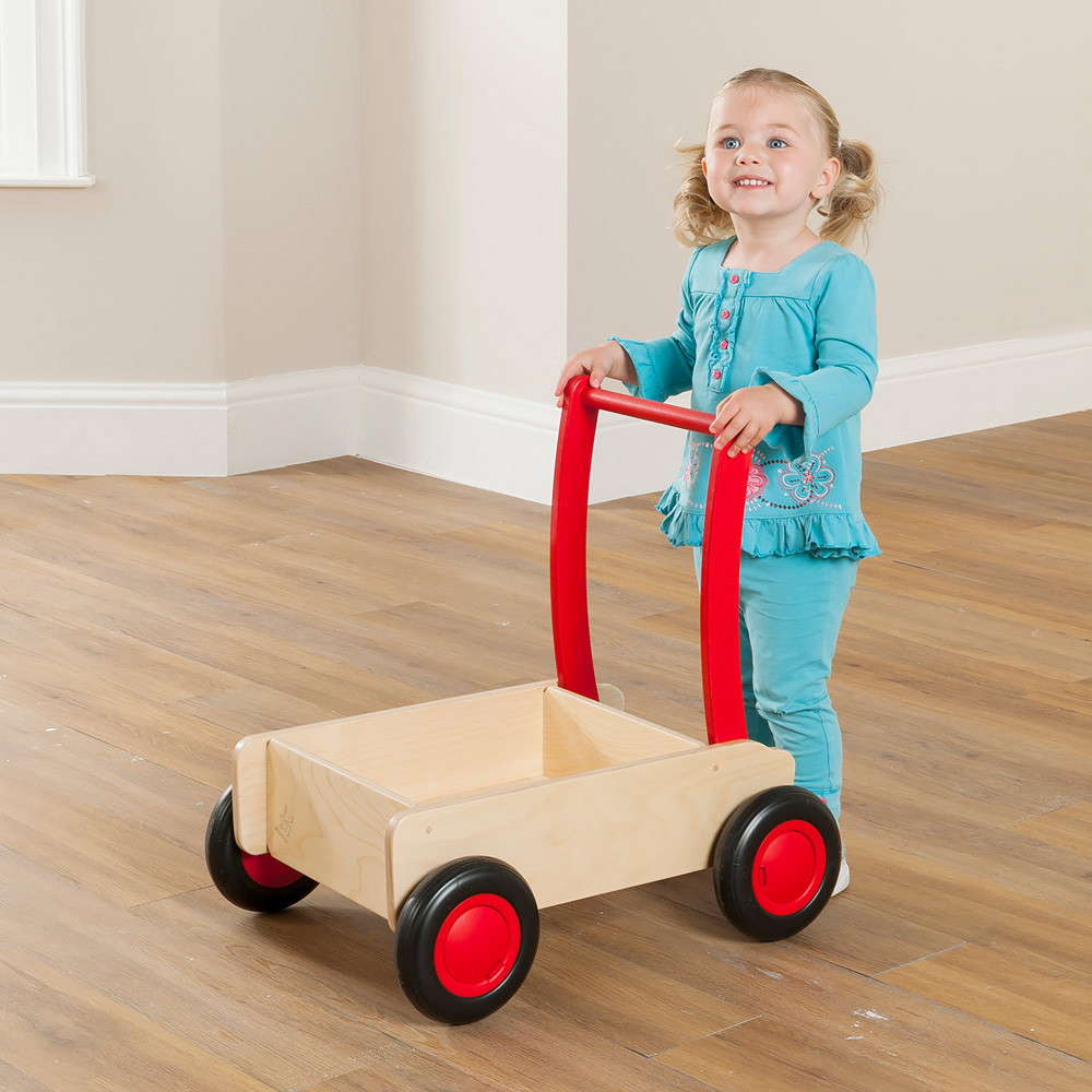 wooden push cart for toddlers