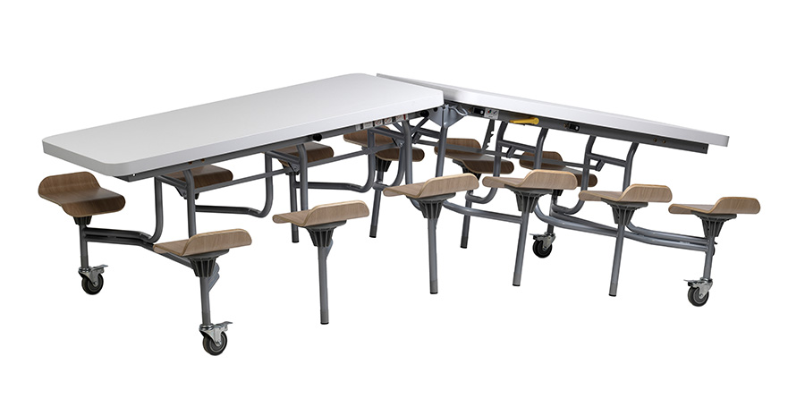 Primo Contemporary Folding Table Mobile Seating Unit Early Primo Contemporary Folding Table Mobile Seating Unit